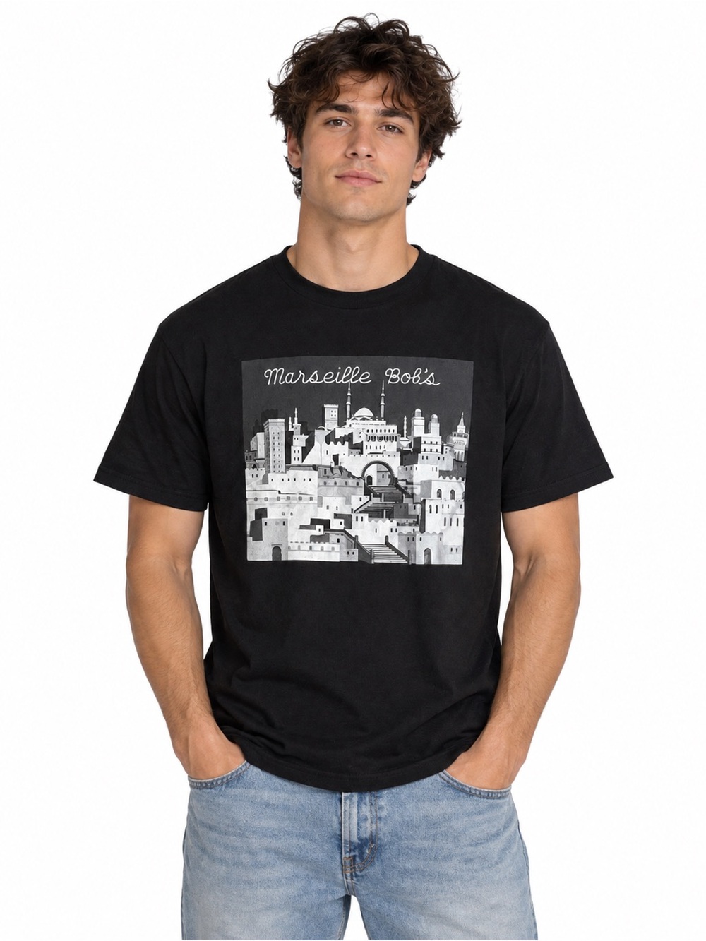 Rare Wes Anderson The Phoenician Scheme Marseille Bob's Promo T-Shirt